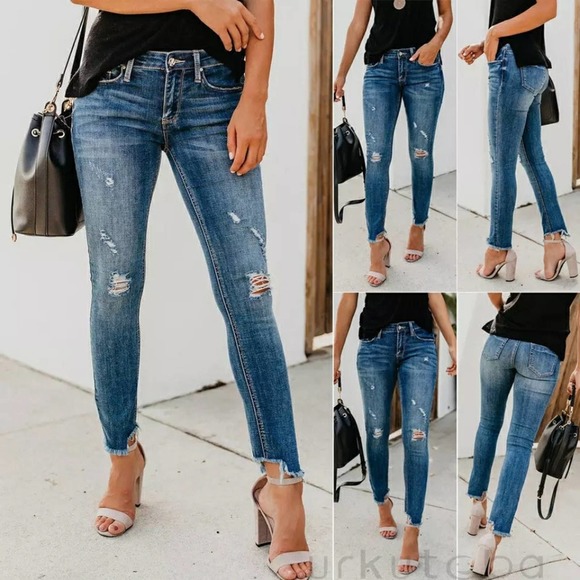 Denim - NEW Ava Distressed Skinny Jeans